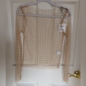BWT Davi & Dani Pearl Mesh Top